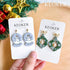 Keoker Christmas Polymer Clay Cutters - 11 Shapes for Earrings, Winter Clay Cutters, Christmas Clay Cutters