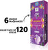 Lavender Incense Sticks Pack of 120, Natural Aromatherapy for Relaxation, Meditation & Air Purifying Gift Set