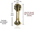 Bless This House, Tree of Life - Mezuzah Case, Wooden Texture Gold Color Design with David Star, for Jewish Homes