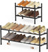 Uneviesyka Expandable Shoe Rack, 2 Tier Shoe Rack for Closet, Stackable Adjustable Standing