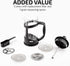 OVENTE French Press Coffee Maker, 12 Ounce with Heat Resistant Borosilicate Glass & Stainless Steel Filtration, Black