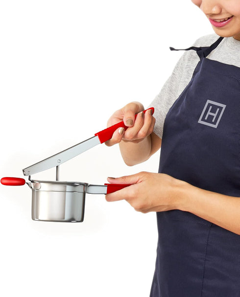 3 Potato Ricer Stainless Steel with Interchangeable Fineness Discs, Ricer Kitchen Tool for Mashed Potatoes, Cauliflower