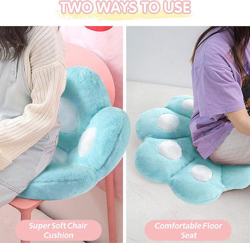 31.4 27.5 inch Ditucu Cat Paw Cushion Kawaii Chair Cushions x Cute Stuff Seat Pad Comfy Lazy Sofa Office Floor Pillow