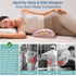 GDLKPS Sleep Lumbar Support Pillow is Used to Relieve Low Back Pain.Memory Foam Back Wedge Bolster Pillow for Side