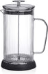 JoyJolt Fluted French Press Coffee and Tea Maker Set, 33.8oz Stainless Steel French Press, Borosilicate Glass Coffee Press, Cold Brew Portable French Press, Tea Press by JoyJolt