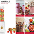 Holstein Housewares Personal Blender, BPA-Free 20oz To-Go Cups, Creamily Smooth Shakes, Golden Elegance Design