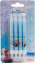Set of 8 Decorative Birthday Candles for Children's Cakes - 3D Frozen Multicoloured Wax