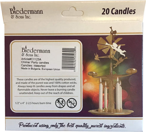 Mini 4 Chime Spell Candle Magick Set, 20 Candles - 10 Assorted Colors by Biedermann