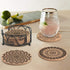 Absorbent Cork Coasters for Drinks with Holder, Housewarming Gifts for New Home, Living Room Decor, Apartment Decor