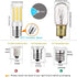 TAIYALOO E17 LED Bulb Dimmable - 5W Microwave Oven Bulb, 40W Halogen Replacement, Natural White 4000K (2 Pack).