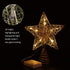 Cabilock Tree Topper Star - Christmas LED Star Tree Topper, Battery Operated Sparkly Ornament for Treetop Decoration