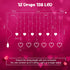 12 138 8 Valentines Day Decor, Pink Love Heart String Lights for Bedroom, Hearts LED Fairy Twinkle Lights with Remote