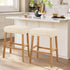 Lussenwert Set 4, Stool Covers Rectangular of Jacquard Vanity Stool Covers Stretch Washable Saddle Bar Stool Slipcover