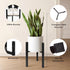 12 14 16 inch Plants-1ps IZIDDO Adjustable Plant Stand Indoor, Black Metal Planter Stands Outdoor, Mid Century Modern