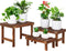 3 Tiered Small Plant Stands Shelf Indoor Outdoor,Wood Flower Pot Stand Holders
