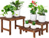 3 Tiered Small Plant Stands Shelf Indoor Outdoor,Wood Flower Pot Stand Holders