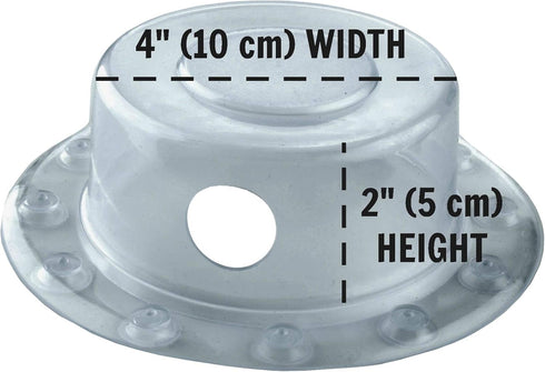 SlipX Solutions Bottomless Bath Overflow Drain Cover for Tub, Adds Inches of Water for a Warmer Deeper Bath, Gray (4