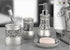 Crackled Glass Silver Hand Soap Dispenser - Decorative Countertop Lotion Dispenser for Bathroom