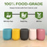 Set 16oz 5 Pack Silicone Mason Jar Sleeves Autumn Winter | Anti-Slip Protectors for Regular Mouth Jelly Canning Jars |