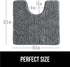 Gorilla Grip Plush Absorbent Shaggy Chenille Bath Rug Mat for Toilet Base | Machine Washable Microfiber Bathroom