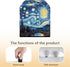 Meat Slicer Cover - Starry Night Food Slicer Cover with Storage Pockets and Top Handle, Easy to Clean