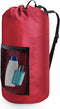 Portable Laundry Bag Backpack, Adjustable Shoulder Straps, Travel Dirty Laundry Bag with Drawstring Closure