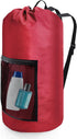 Portable Laundry Bag Backpack, Adjustable Shoulder Straps, Travel Dirty Laundry Bag with Drawstring Closure