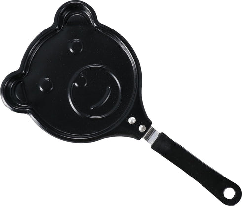 Mini Non Stick Fry Pan with Handle, Bear Shape, Portable Camping Cooking Omelet Pan, Non-Stick Omelet Pans