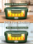 Electric Lunch Box for Adults, 80 W Fast Heating Portable Food Warmer with 2 Stainless Steel Containers