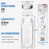 28 Jars,3.5 oz 324 Antimbee Pcs Clear Glass Spice Glass spice jar with labels, Funnel,Chalk Pen,Shaker Lids