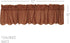 VHC Brands Burgundy Check Primitive Valance, 16"x72", Red Rod Pocket Cotton Kitchen Curtains