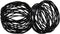 Kaizen Casa Handmade Black Napkin Rings Set of 12, Metal Mesh for Weddings and Dinner Parties