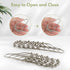 Amazer Shower Curtain Hooks - Decorative Rust Proof Stainless Steel Set of 12 for Bathroom Shower Rods
