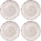 Supreme Housewares 4-Piece 6 Inch Melamine Dessert Plates, Small Serving Plates for Appetizer, Snack, Fruit, Side