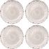 Supreme Housewares 4-Piece 6 Inch Melamine Dessert Plates, Small Serving Plates for Appetizer, Snack, Fruit, Side