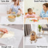 Translucent Baking Mats for Kitchen Counter-Food Grade Kids Dinner Table Placemat Silicone Mats for Crafts Non-Slip Countertop Protector Mat with Raised Edges for Air Fryer(1Pack 23.6'' x 15.7'') by QPIX DIGITAL