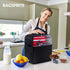 BAGSPRITE Stand Mixer Cover with Appliance Sliders Base for KitchenAid Mixer, Storage Bag with Pockets for Accessories