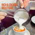 Puldoum 4 1 11.8OZ 350ML Milk Frother and Steamer in Automatic Coffee Steamer Frother, / Warm and Cold Foam Frother