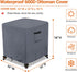Square,600D 32" 32" 18" Waterproof Outdoor Ottoman Cover Heavy Duty Patio Small Side Table Cover,Patio Furniture Covers