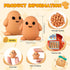 Gejoy 25 Pcs Mini Rubber Potato Toys Positive Gifts Mini Potatoes Decorations and Encouragement Birthday Motivational
