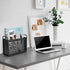 Magazine Rack, File Holder Organizer Bin for Magazines, Books, Newspapers, Tablets in Home Office, Black