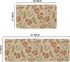 Artoid Mode Pumpkins Fall Kitchen Mats Set of 2, Autumn Maple Leaves Home Decor Low-Profile Rugs for Floor