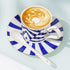Set of 6 Premium White Porcelain Spoons for Coffee, Espresso, Tea, Sauces, and Desserts