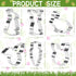 Easter Cookie Cutters Set, 6 Pieces Stainless Steel, Rabbit, Bunny, Carrot, Rabbit Face Shapes Biscuit Cutters