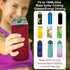 Beautyflier Pack 8 24oz 24 24 Oz of Anti-Slip Embossed Neoprene Water Bottle Insulator Sleeve Ounces Drinking Glass