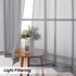 Grey Valances 14 Inches Long for Living Room, 2 Panel Light Filtering Sheer Toppers for Window