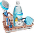 Consumest Sponge Holder for Kitchen Sink: Stainless Steel Sink Caddy with Removable Drip Tray for Soap Storage