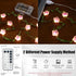 13ft 40 8 1 Pack Cherry Blossom Vine Lights LED Flower String Lights USB Plugin & Battery Operated Fairy Lights