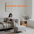 360 TV Tray Table for Small Spaces with Swivel Tabletop & Height Adjustable,C Shaped Sofa Arm End Side Table, Bed Tray