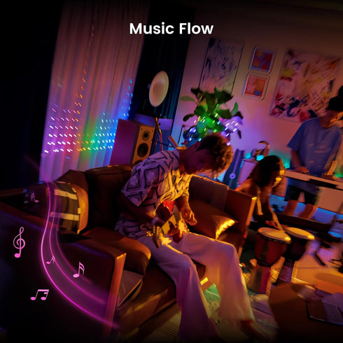 5x6.5 475 100+ 20+ YEELIGHT Smart Curtain Lights, Ft, LEDs, APP Control, DIY Graffiti, GIF Scene Modes, RGB Dynamic